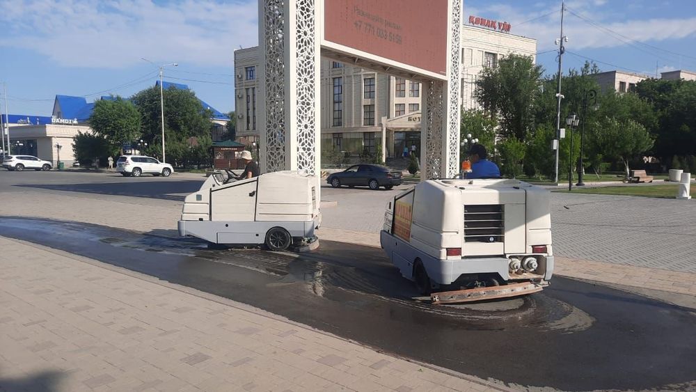 Уборка склада, мойка паркинга.