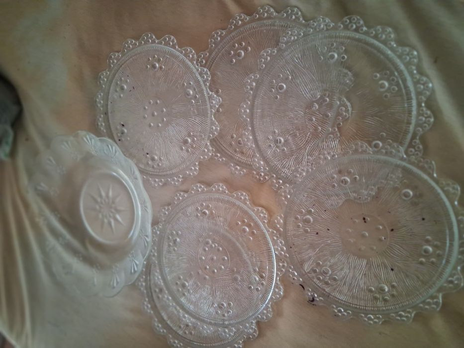 2 sfesnice de cristal - 25 cm