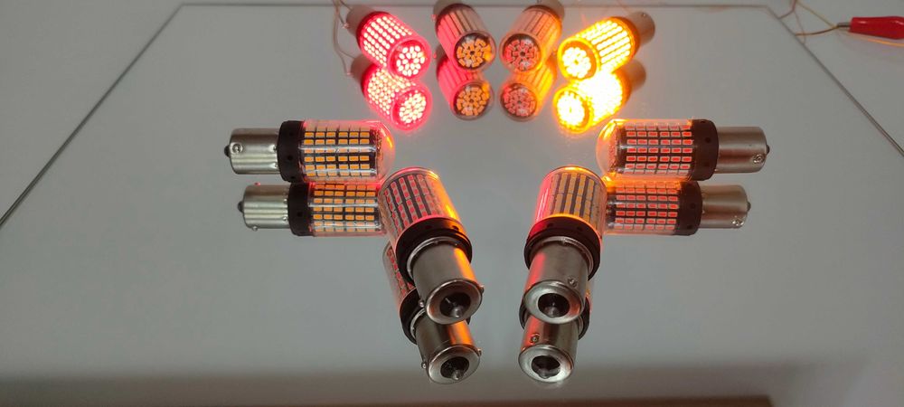 Bec LED semnalizare 21W LED becuri semnalizare galben portocaliu/ rosu