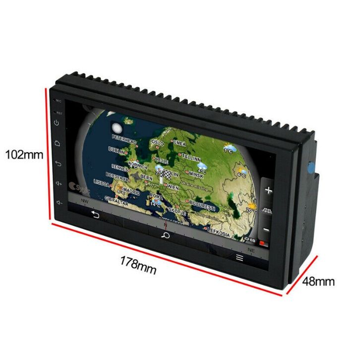 GPS навигация 7", Wi-FI, Android 11 ,Камера DVD MP3 2 дин мултимедия
