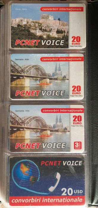 Colectie cartele telefonice PC Net - 58 de cartele in perfecta stare !