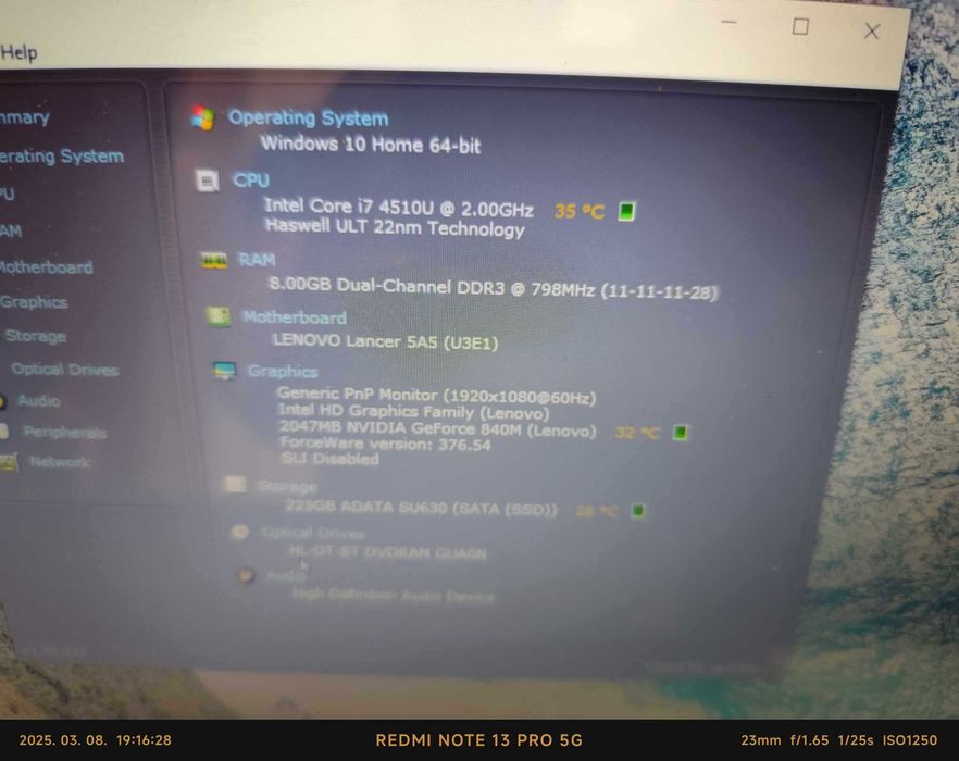 Laptop gaming Lenovo Z50-70, I7, 8Gb Ram, ssd240Gb nou, baterie noua!