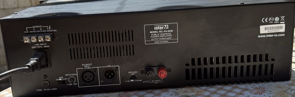 Inter M “PA-9336” -360 W, мощен  усилвател