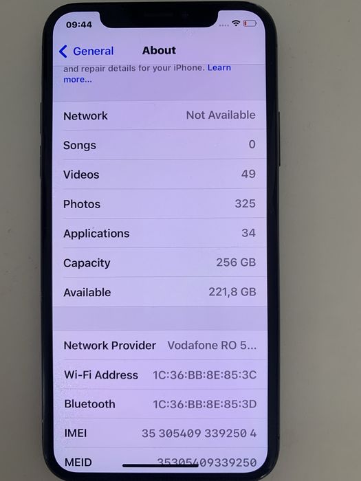 iPhone X Black 256GB