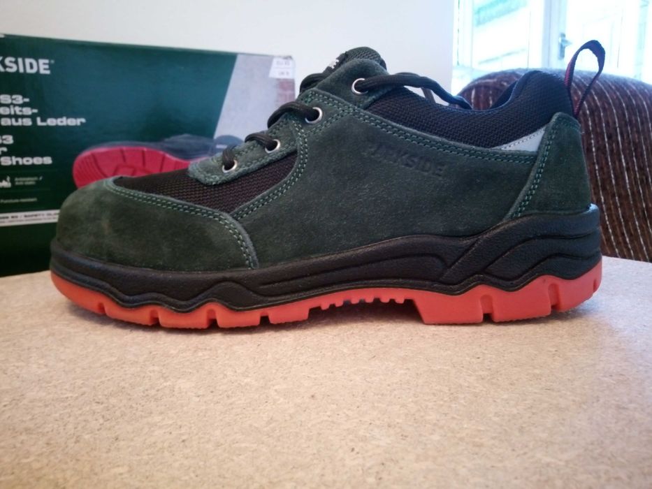 Parkside Pantofi de protecție din piele pentru bărbați nr.43, clasa S3