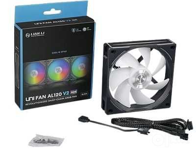 - Комплект вентиляторов Lian Li UNI FAN AL120 V2 Black (3-Pack)