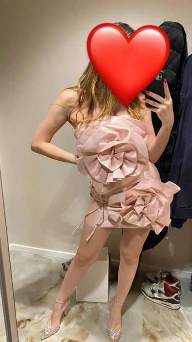 Коктейлна рокля/Официална рокля в розово от Reinastore