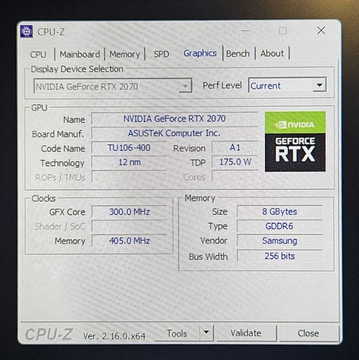 ASUS Turbo RTX 2070 8GB Evo