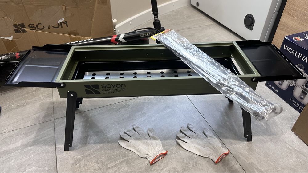 Мощный складной мангал 60 см