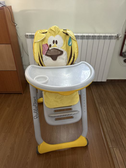 Scaun de masa Chicco Polly 2 Start, 0 luni +, stare foarte buna