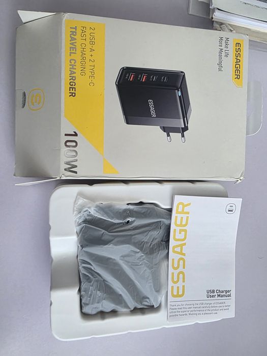 Зарядно Essager 100W-оригинално, ново