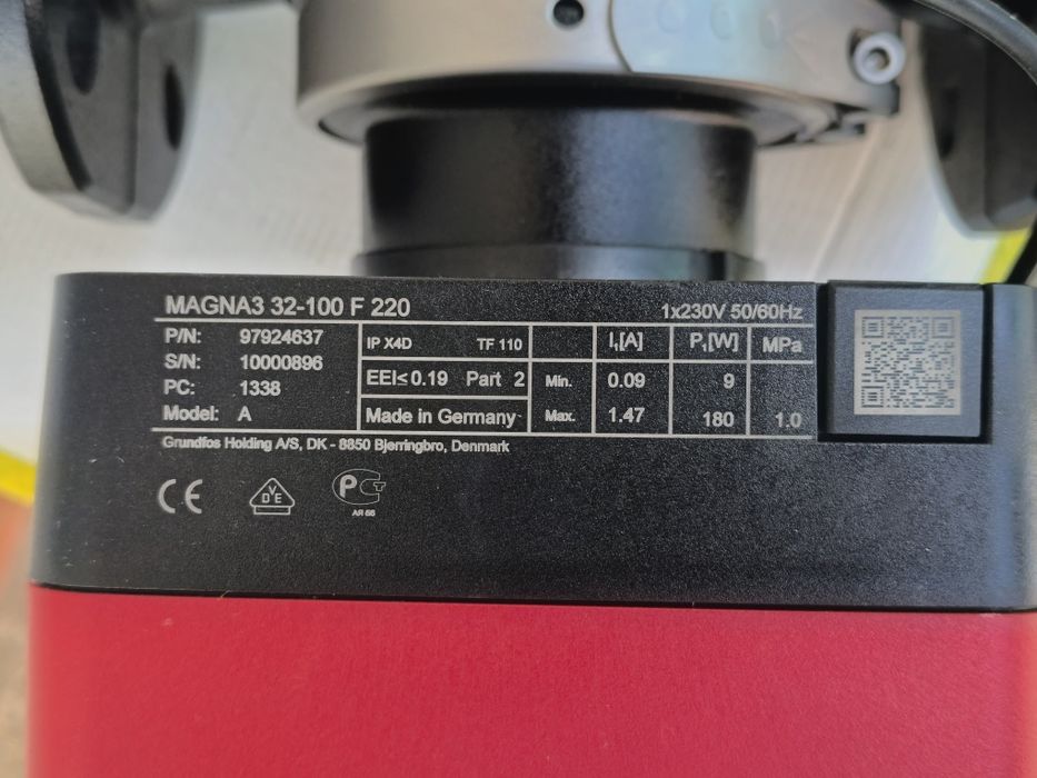 Grundfos MAGNA3 32-100F (220) Циркулационна помпа  със проблем.