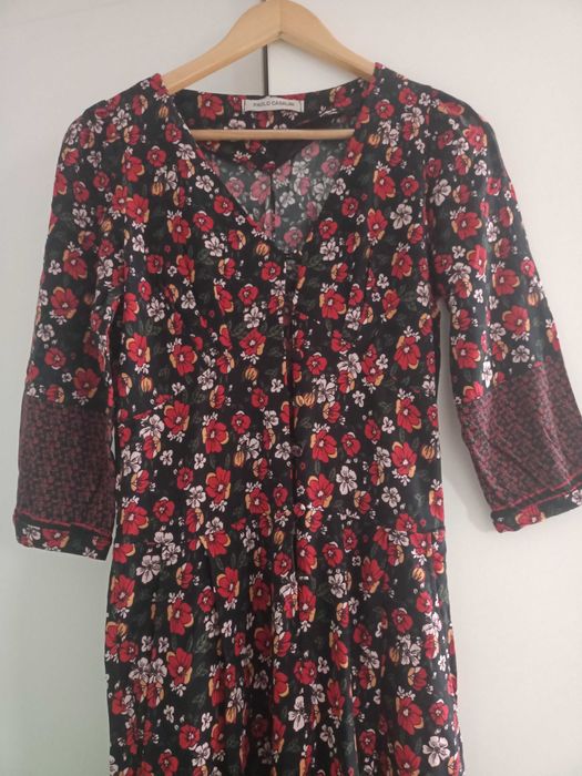 Salopetă lungă elegantă cu flori M