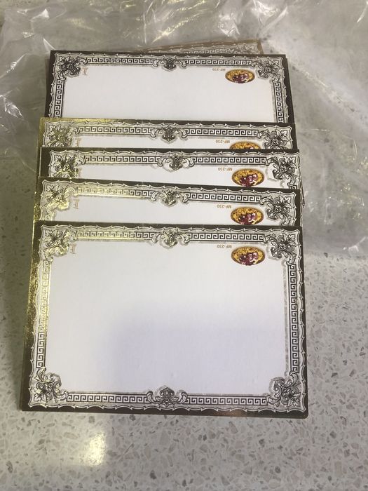 Пригласительные открытки 400 сум