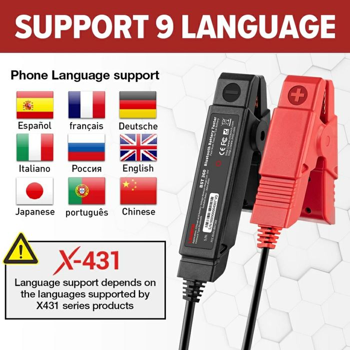 Tester de baterii auto launch x431 bst360 bluetooth