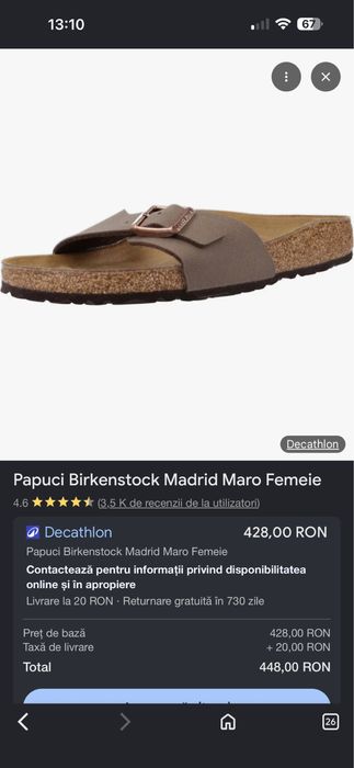 Papuci birkenstock