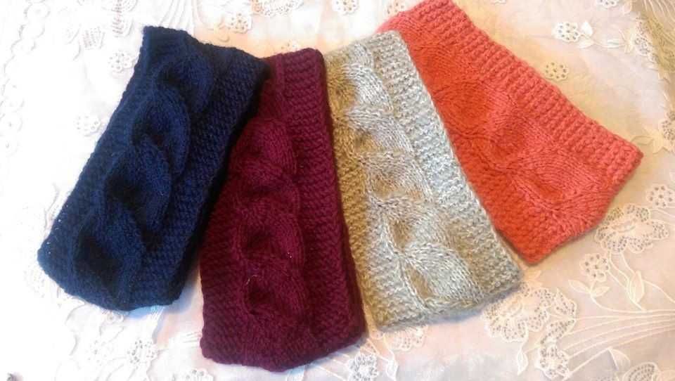 Повязки на голову вязаные