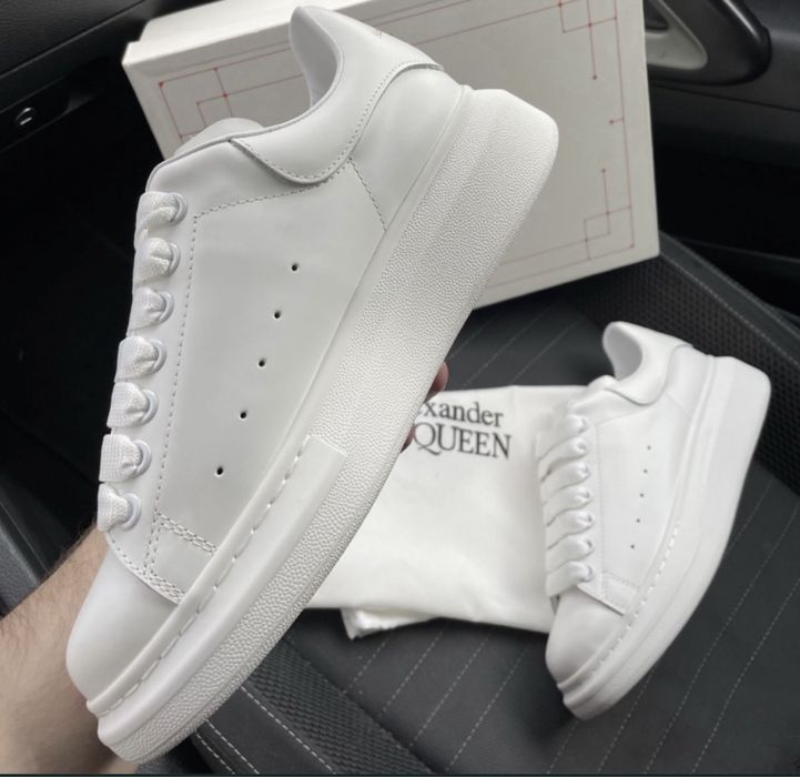 Sneakers Alexander Mcqueen full white Calitate premium