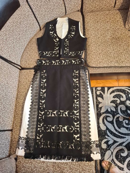 Pereche Catrințe Noi Sibiu / Făgăraș – Brodate Manual cu Mătase pe Postav