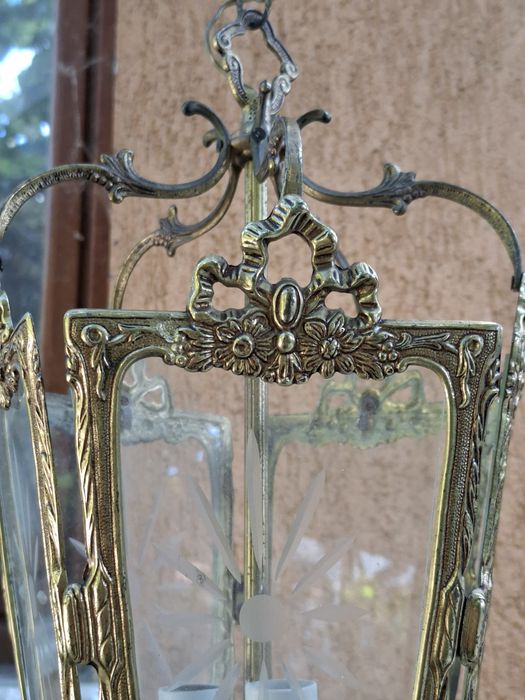 Candelabru bronz tip felinar