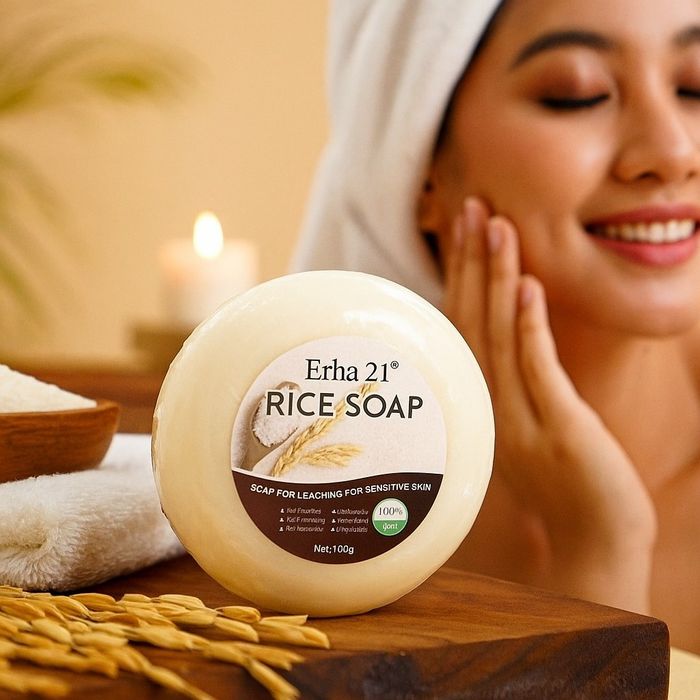 Оризов сапун за изсветляване на кожата - 100% органичен