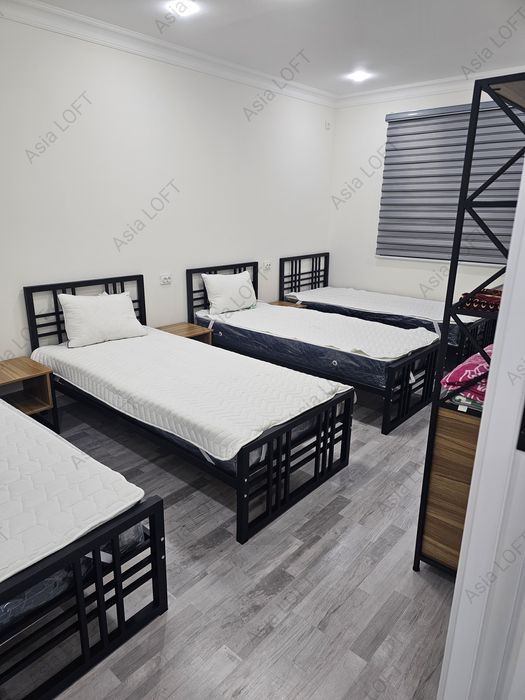 Металлическая Кровать, Евро Стиле Hi-Tech, Кровать Односпальная,