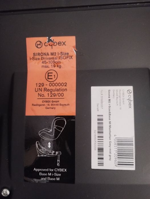 Столче за кола Cybex Sirona M2 i-Size ,цвят Manhattan grey