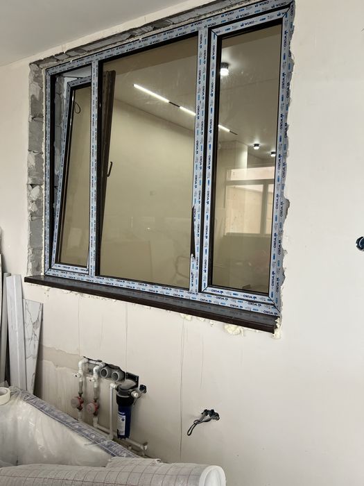 Пластик,Алюминий окна двери