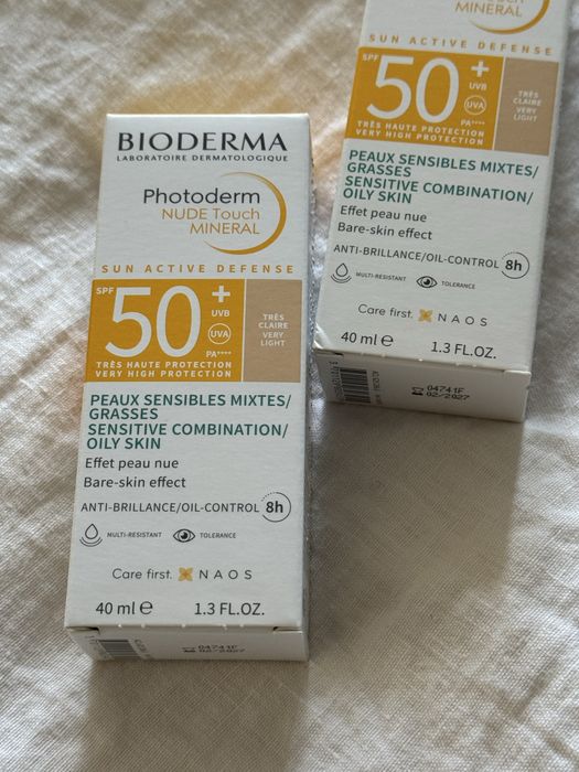 Bioderma SPF 50 crema fata protectie solara Photoderm fond ten