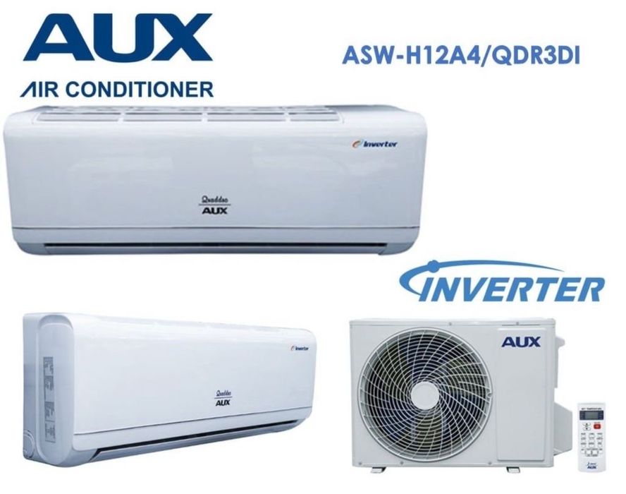 Кондиционер AUX QDR 12, Инвентор, Гарантия и с бесплатной Доставкой!