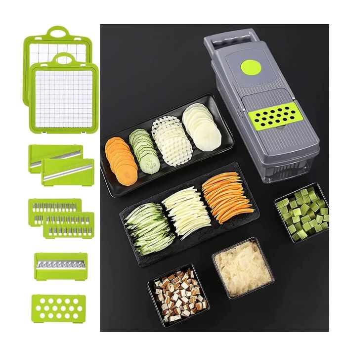 Мултифункционално ренде и преса за рязане на зеленчуци.