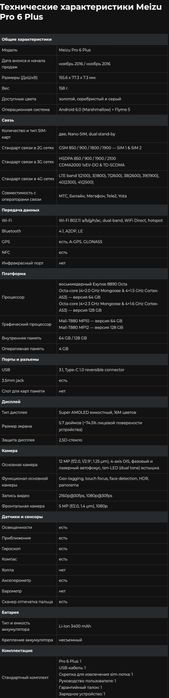 Продам смартфон Meizu Pro 6 Plus