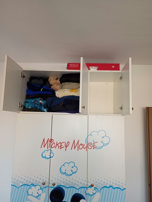 Dulap haine copii Mickey Mouse cu corp suplimentar, transport și montaj, termen 8 octombrie