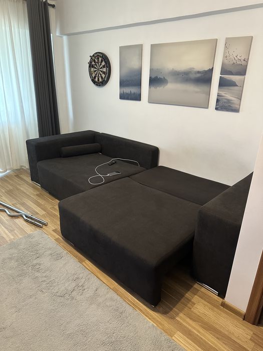 Vand canapea extensibila cu lada de depozitare