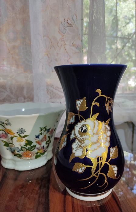 Ваза гдр кобальт