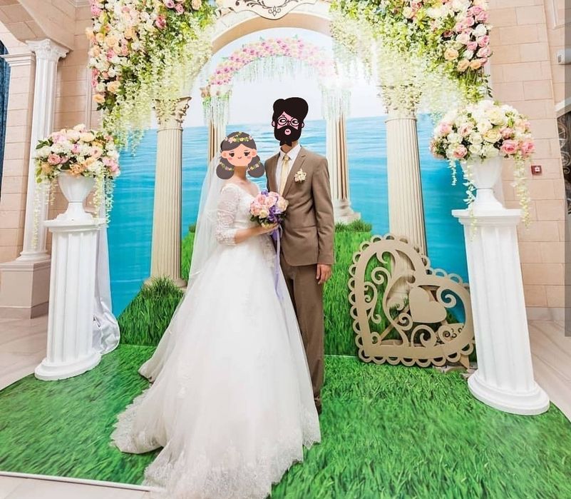 Шикарное свадебное платье