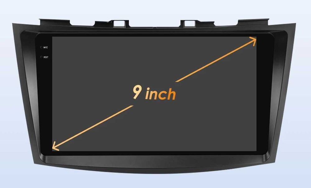 Мултимедия 9″ Android 14 за SUZUKI SWIFT V 5 CARPLAY навигация RDS DSP