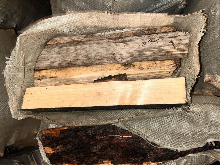 Дрова в мешках сосна