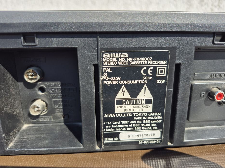 Vand Video Marca Aiwa model HV-FX4800Z,Recorder Made in Japan