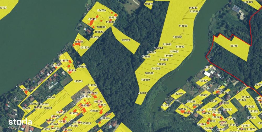 Teren de Vis pe malul lacului Snagov / 4000 mp in inima Naturii /40 m