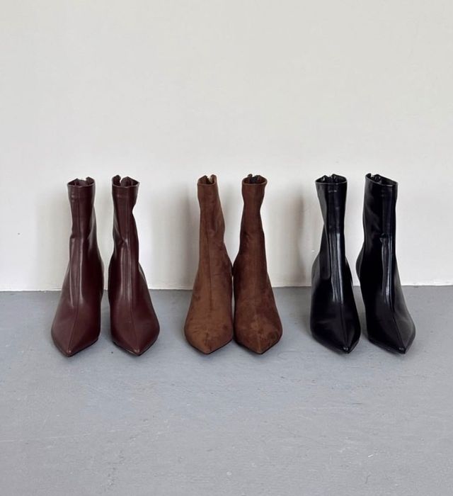 Ботильоны в черном цвете