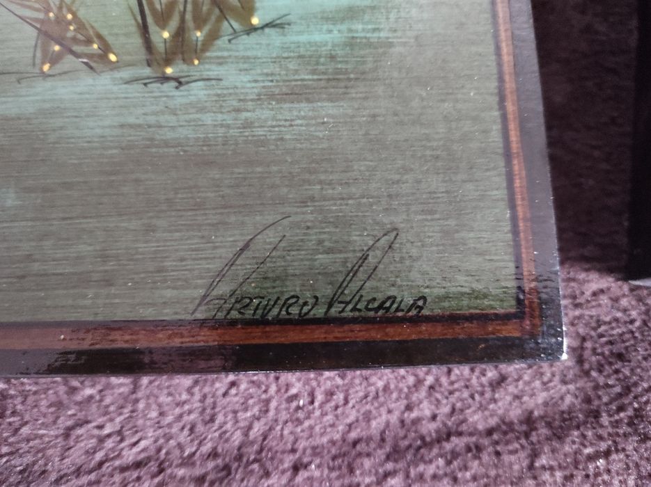 6 picturi originale artist popular mexican Arturo Alcala - „Păsări”