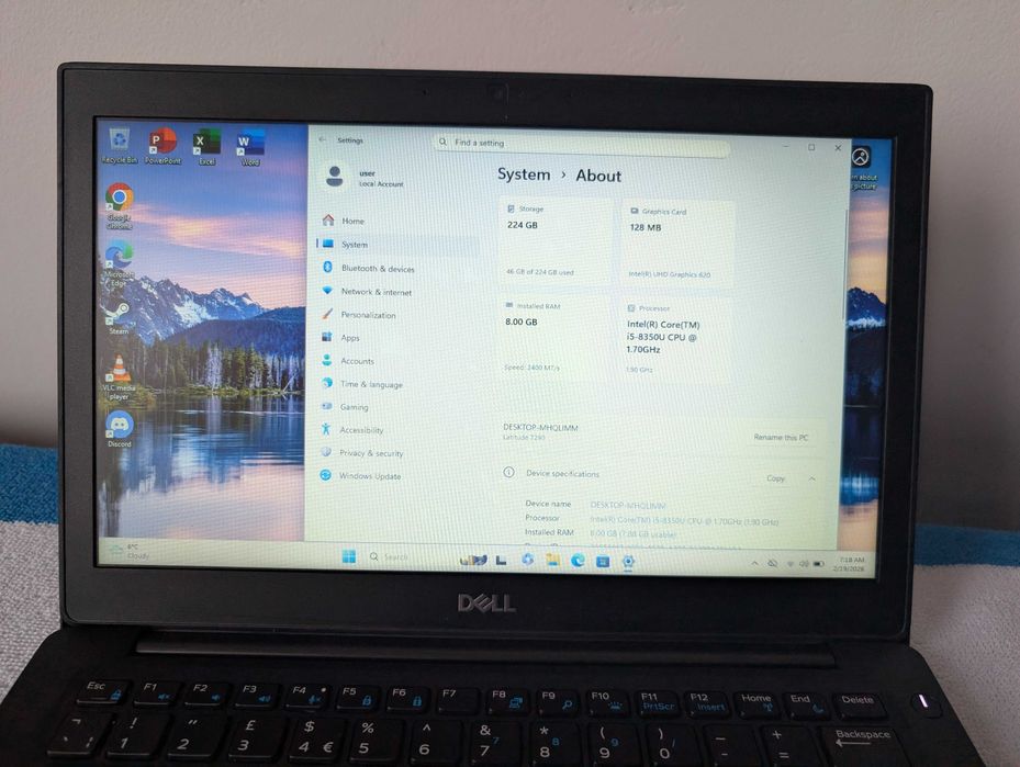 Laptop Dell Latitude 7290 | i5-8350U | 8GB RAM | 256GB SSD | GEANTA