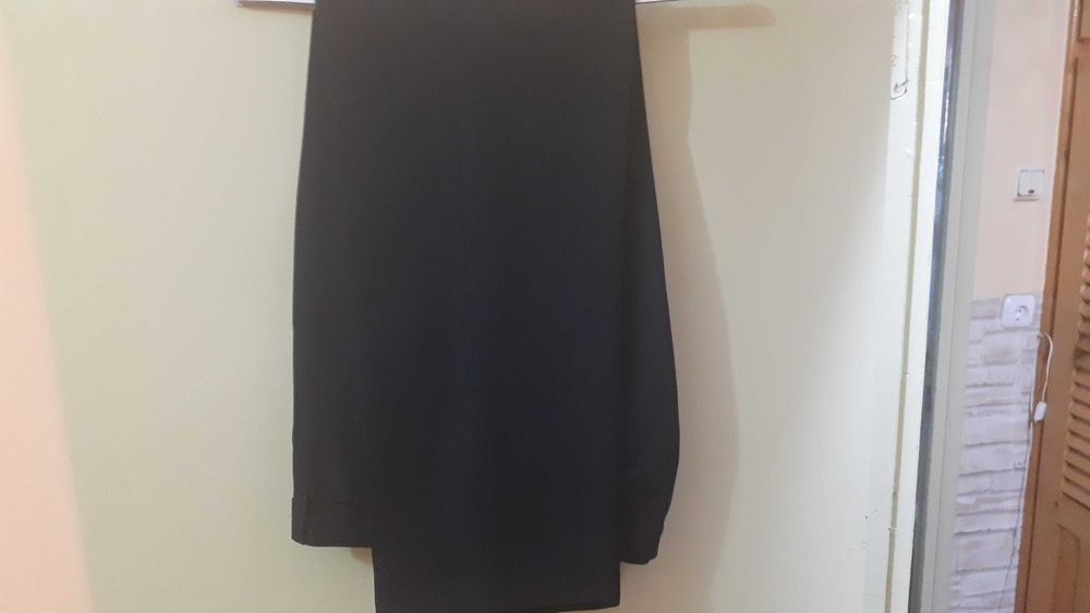 Vind pantaloni barbati de iarna, noi, stofa, nefolositi, mar.52.