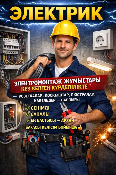 Электрик Актау Проффесиональный