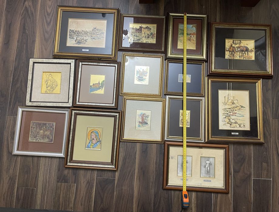 Tablouri cu foita de aur si argint