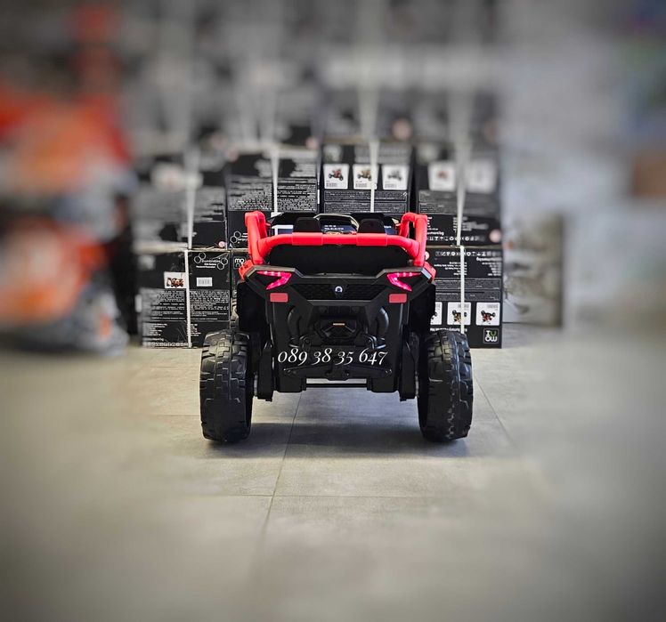 ПРОМОЦИЯ!НОВО!Акумулаторен джип Kansas RED с 24V батерия,меки гуми,4x4