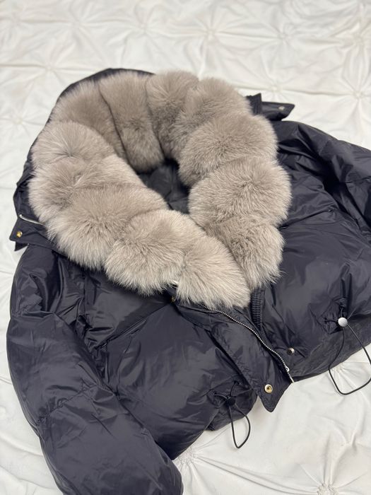 Geaca cu blana naturală