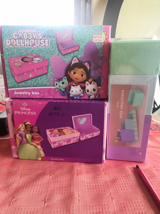 Детска кутия за бижута, за декориран Габи, Принцеса
