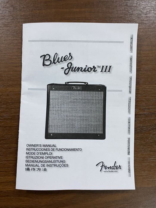 Fender Blues Junior III ламповый гитарный комбоусилитель